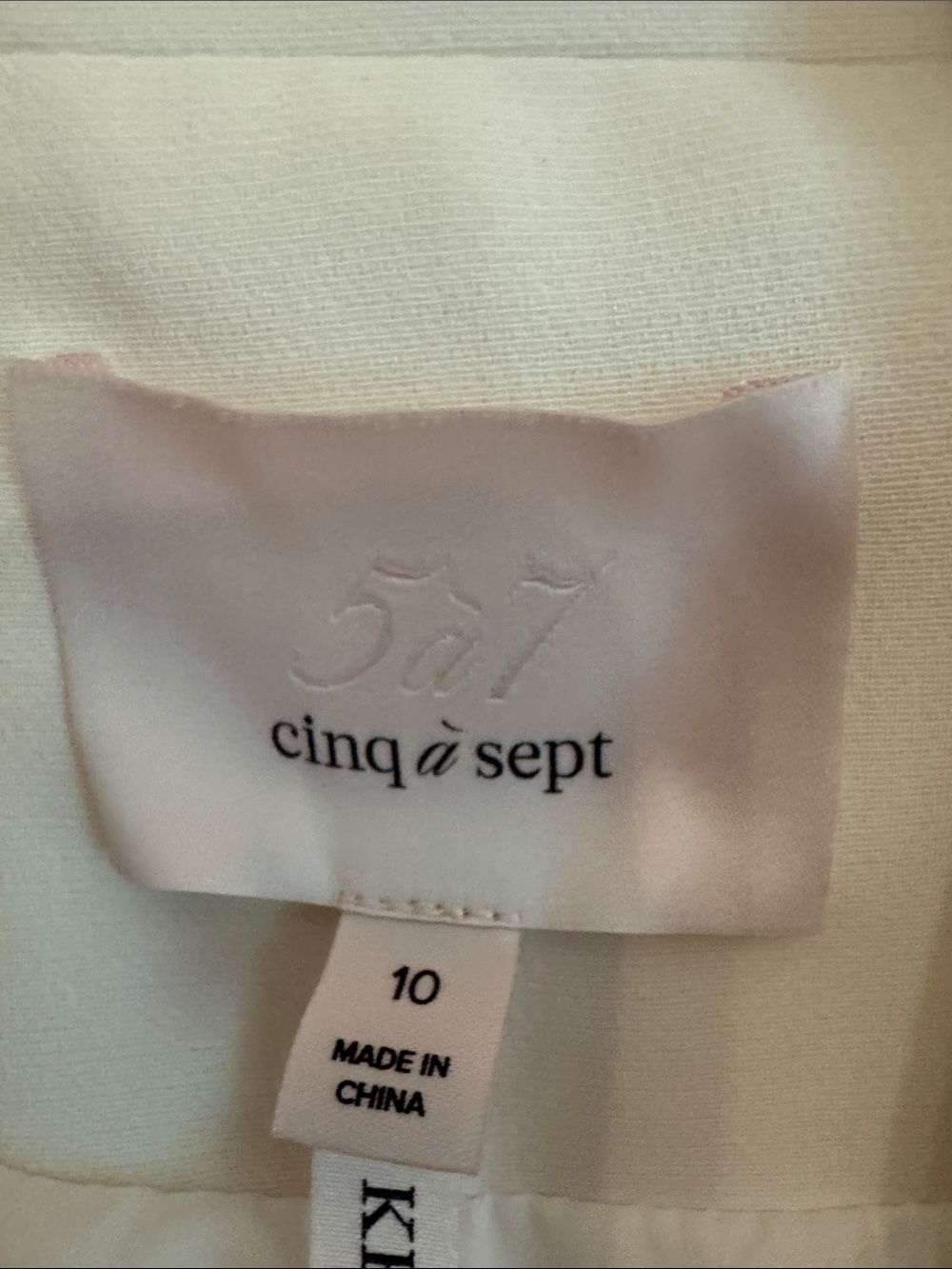 cinq à sept White Women's Blazer size 10 - Picture 4 of 8